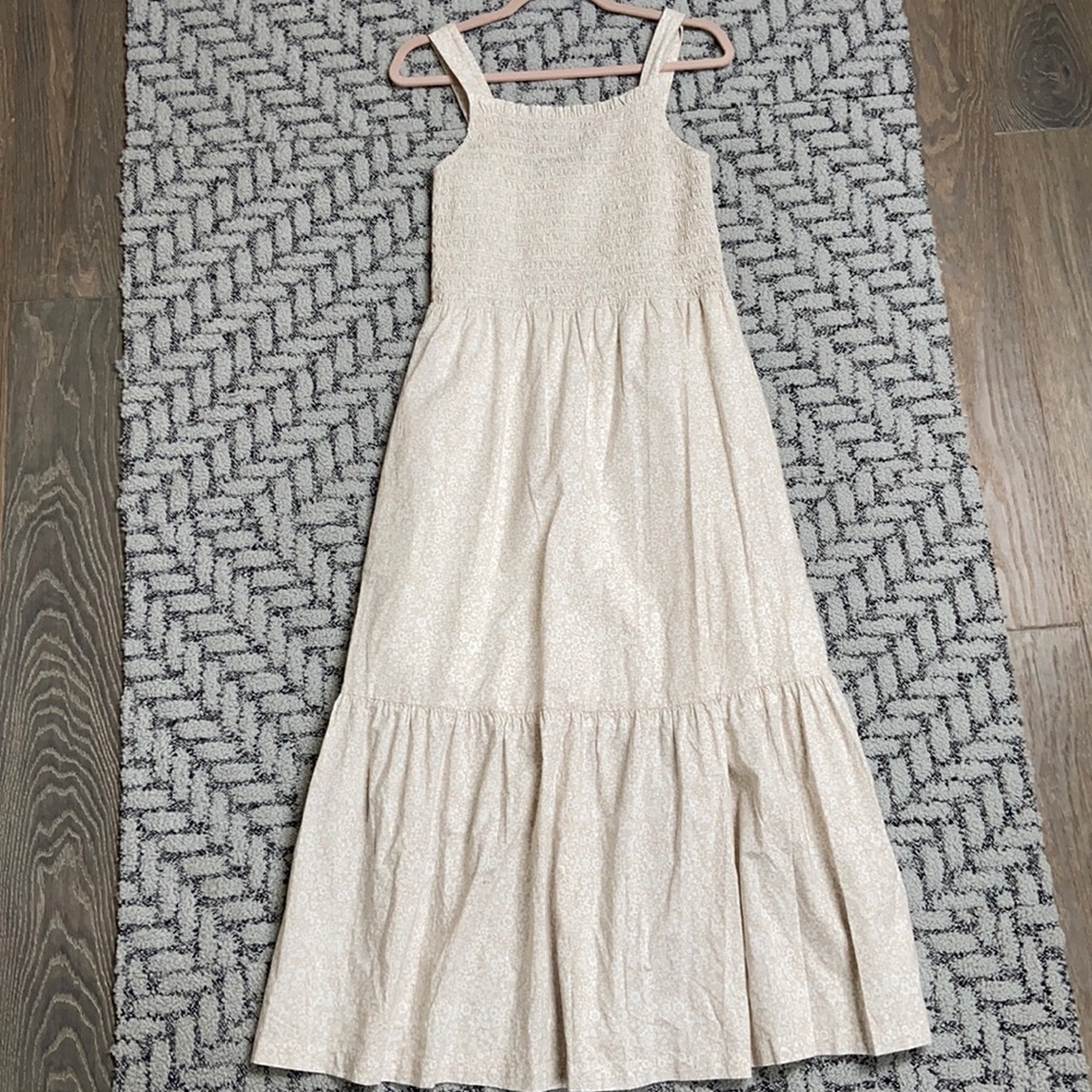 Everlane smocked dress sz 8